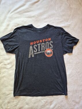 '47 Houston Astros Blue and Orange Short Sleeve Tee